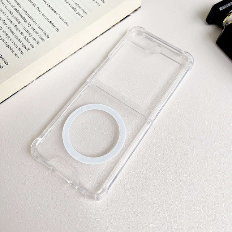 Magsafe Magnetic Transparent Shockproof Phone Case, For Samsung Galaxy Z Fold5 5G, For Samsung Ga...