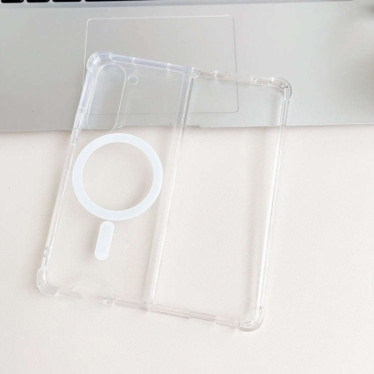 Magsafe Magnetic Transparent Shockproof Phone Case, For Samsung Galaxy Z Fold5 5G, For Samsung Ga...