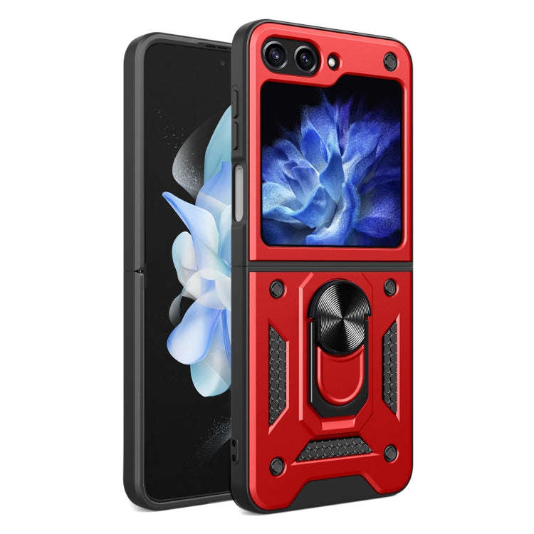 Armor Magnetic Bracket TPU+PC Phone Case, For Samsung Galaxy Z Flip7, For Samsung Galaxy Z Flip6 ...