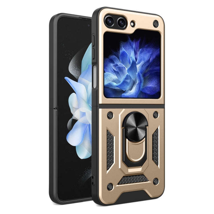 Armor Magnetic Bracket TPU+PC Phone Case, For Samsung Galaxy Z Flip7, For Samsung Galaxy Z Flip6 ...