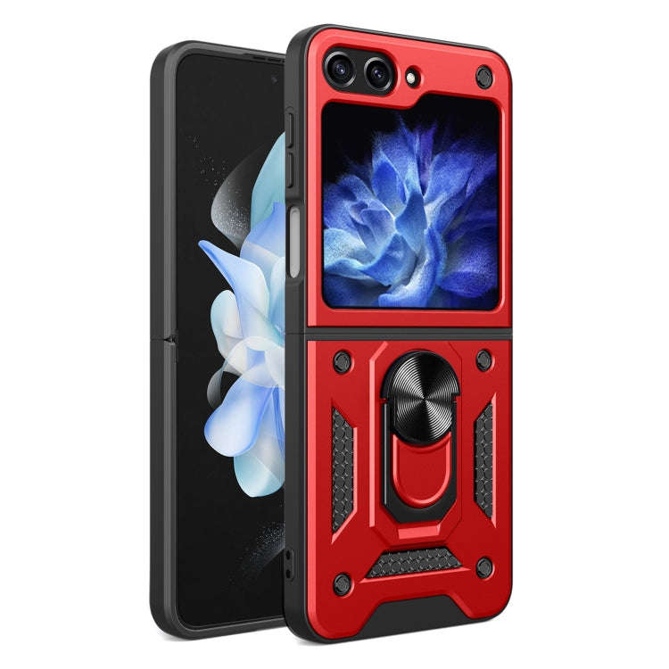 Armor Magnetic Bracket TPU+PC Phone Case, For Samsung Galaxy Z Flip7, For Samsung Galaxy Z Flip6 ...
