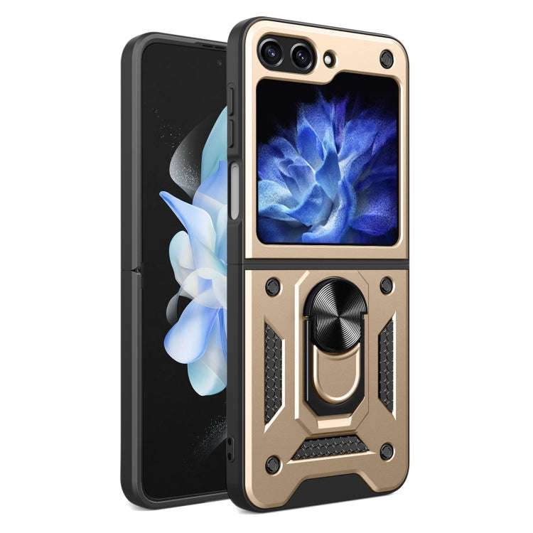 Armor Magnetic Bracket TPU+PC Phone Case, For Samsung Galaxy Z Flip7, For Samsung Galaxy Z Flip6 ...