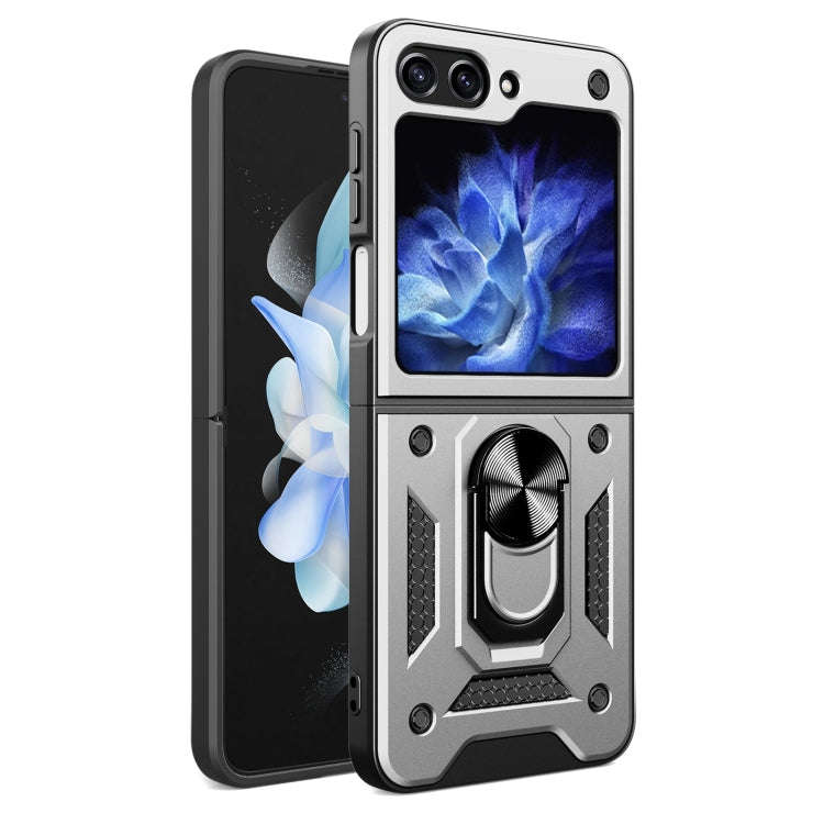 Armor Magnetic Bracket TPU+PC Phone Case, For Samsung Galaxy Z Flip7, For Samsung Galaxy Z Flip6 ...