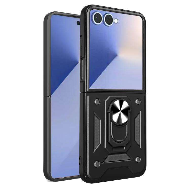 Armor Magnetic Bracket TPU+PC Phone Case, For Samsung Galaxy Z Flip7, For Samsung Galaxy Z Flip6 ...