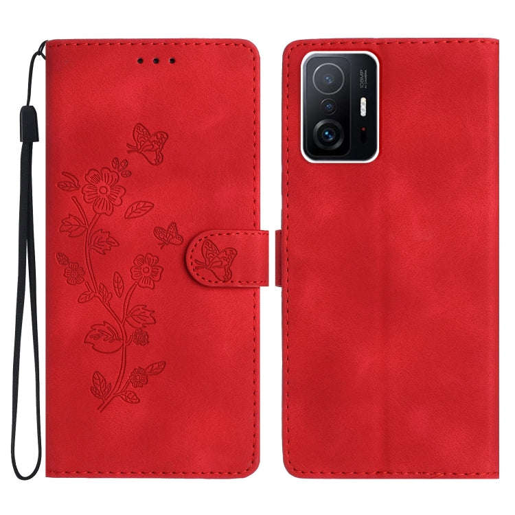 Flower Butterfly Embossing Pattern Leather Phone Case, For Xiaomi 12 Pro, For Xiaomi Redmi A1, Fo...