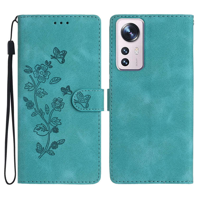 Flower Butterfly Embossing Pattern Leather Phone Case, For Xiaomi 12 Pro, For Xiaomi Redmi A1, Fo...