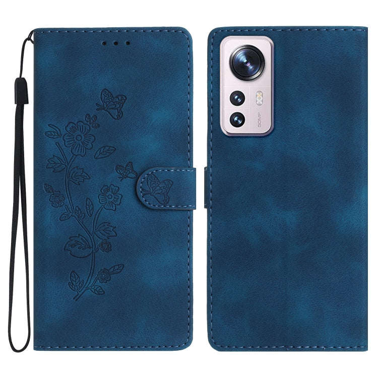 Flower Butterfly Embossing Pattern Leather Phone Case, For Xiaomi 12 Pro, For Xiaomi Redmi A1, Fo...