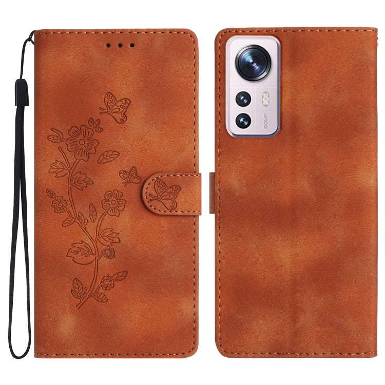 Flower Butterfly Embossing Pattern Leather Phone Case, For Xiaomi 12 Pro, For Xiaomi Redmi A1, Fo...