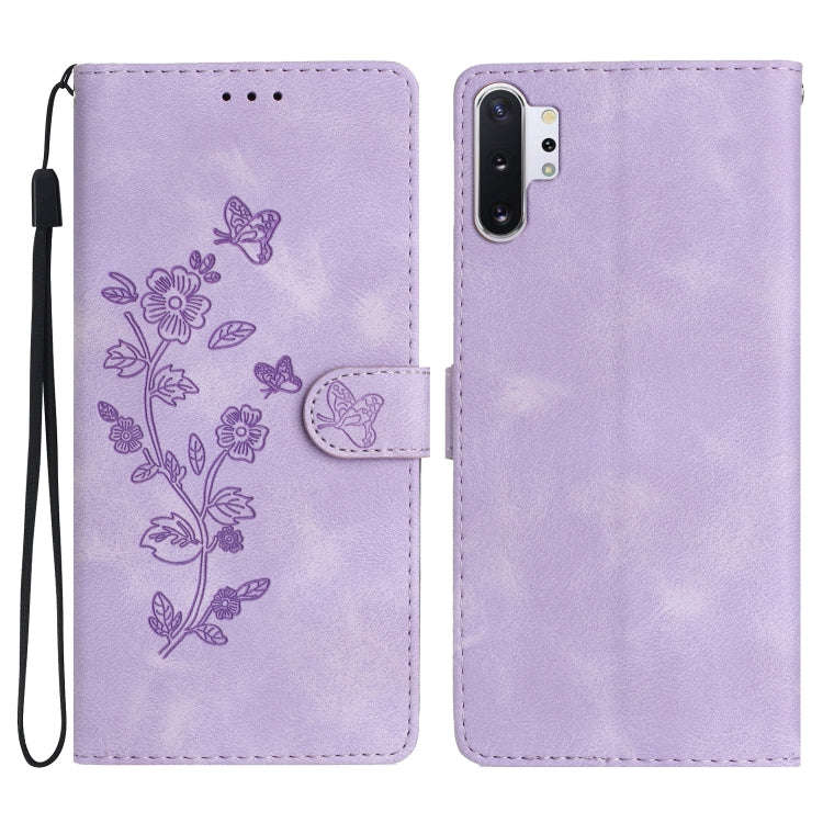 Flower Butterfly Embossing Pattern Leather Phone Case, For Samsung Galaxy A71 4G, For Samsung Gal...