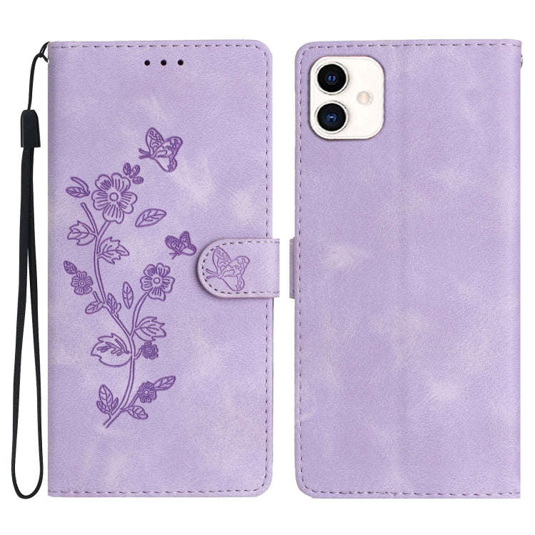 Flower Butterfly Embossing Pattern Leather Phone Case, For Samsung Galaxy A15, For Samsung Galaxy...