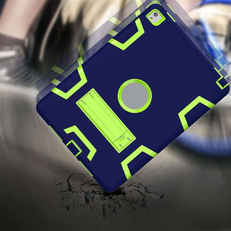 Shockproof PC + Silicone Protective Casewith Holder, For iPad 9.7(2017)