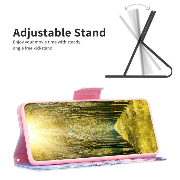 Colored Drawing Pattern Flip Leather Phone Case, For iPhone 15 Pro Max, For iPhone 15 Pro, For iP...