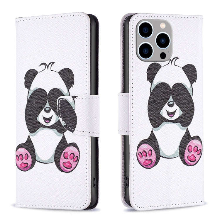 Colored Drawing Pattern Flip Leather Phone Case, For iPhone 15 Pro Max, For iPhone 15 Pro, For iP...