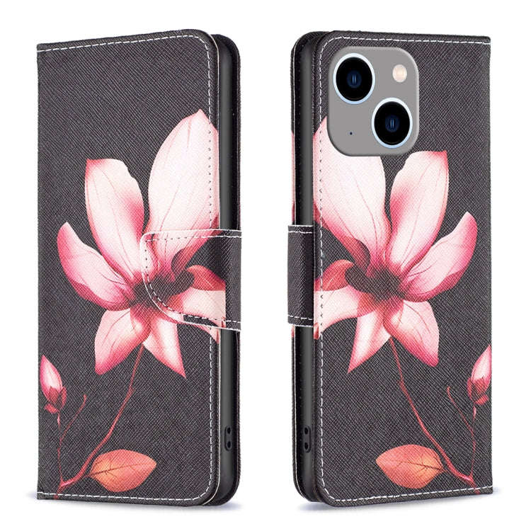 Colored Drawing Pattern Flip Leather Phone Case, For iPhone 15 Pro Max, For iPhone 15 Pro, For iP...