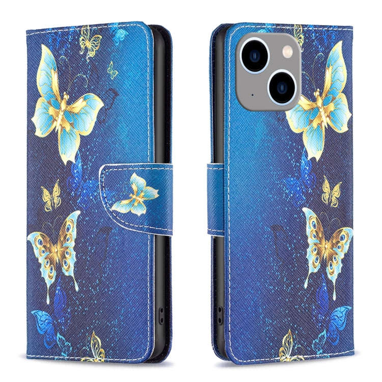 Colored Drawing Pattern Flip Leather Phone Case, For iPhone 15 Pro Max, For iPhone 15 Pro, For iP...
