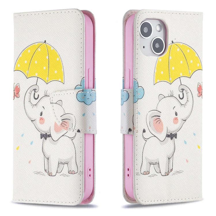 Colored Drawing Pattern Flip Leather Phone Case, For iPhone 15 Pro Max, For iPhone 15 Pro, For iP...