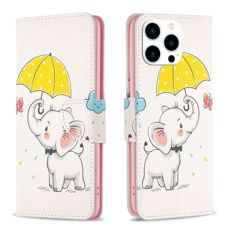 Colored Drawing Pattern Flip Leather Phone Case, For iPhone 16 Pro Max, For iPhone 16 Pro, For iP...