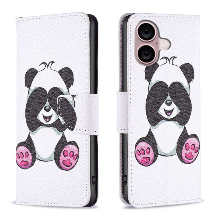 Colored Drawing Pattern Flip Leather Phone Case, For iPhone 16 Pro Max, For iPhone 16 Pro, For iP...