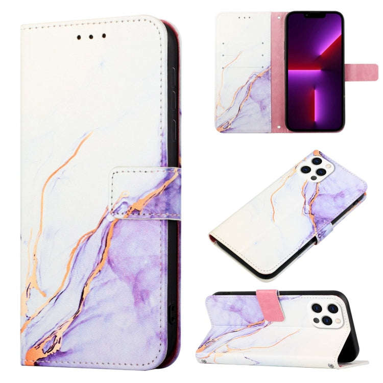 PT003 Marble Pattern Flip Leather Phone Case, For iPhone 17e / 16e, For iPhone 16 Pro Max, For iP...