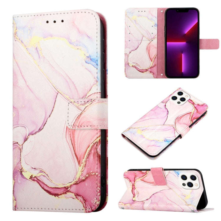 PT003 Marble Pattern Flip Leather Phone Case, For iPhone 17e / 16e, For iPhone 16 Pro Max, For iP...