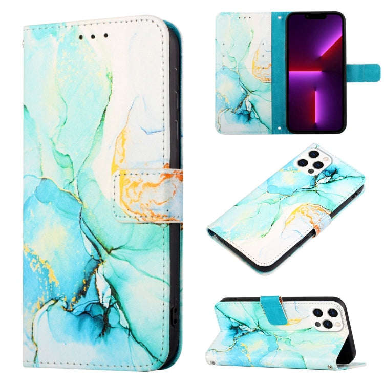 PT003 Marble Pattern Flip Leather Phone Case, For iPhone 17e / 16e, For iPhone 16 Pro Max, For iP...