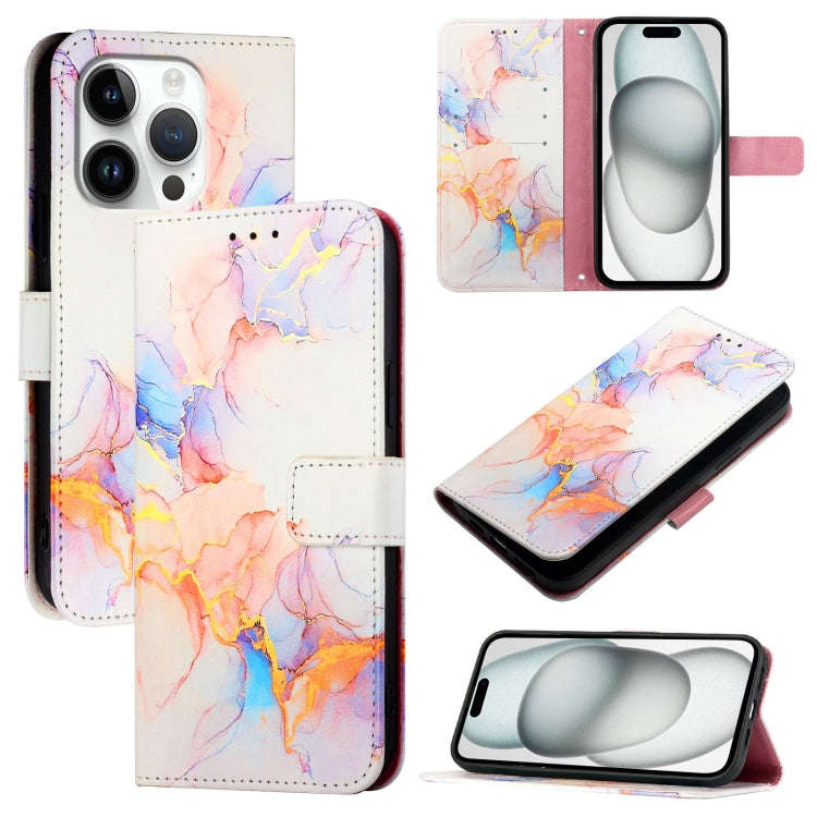 PT003 Marble Pattern Flip Leather Phone Case, For iPhone 17e / 16e, For iPhone 16 Pro Max, For iP...