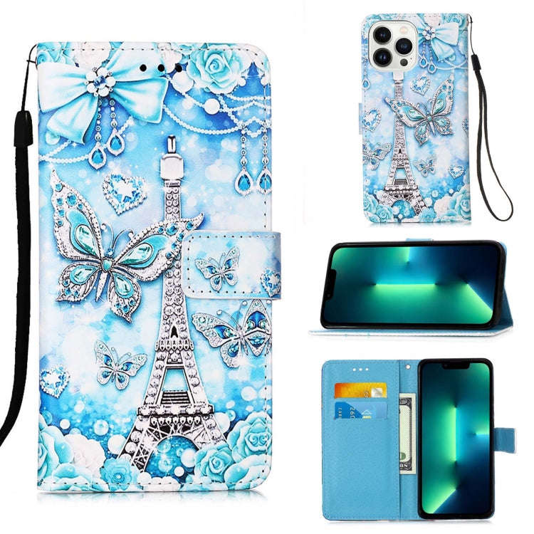 Colored Drawing Pattern Plain Weave Leather Phone Case, For iPhone 17e / 16e, For iPhone 17 Pro M...