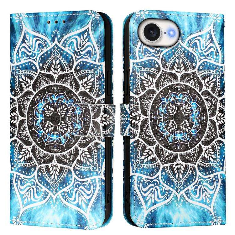 Colored Drawing Pattern Plain Weave Leather Phone Case, For iPhone 17e / 16e, For iPhone 17 Pro M...