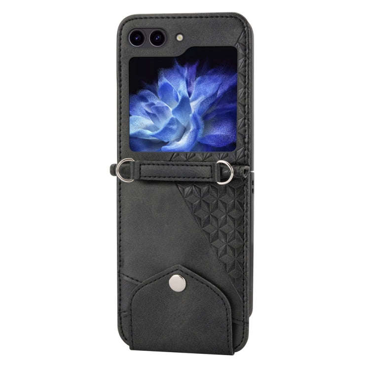 Cubic Grid Calf Texture Magnetic Leather Phone Case, For Samsung Galaxy Z Flip6 / Flip7 FE, For S...