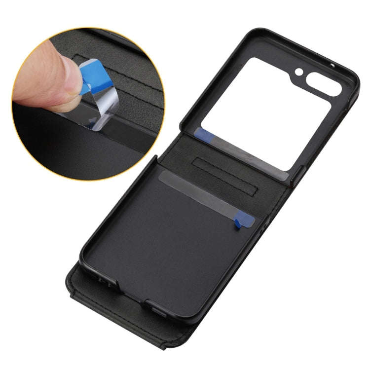 Cubic Grid Calf Texture Magnetic Leather Phone Case, For Samsung Galaxy Z Flip6 / Flip7 FE, For S...