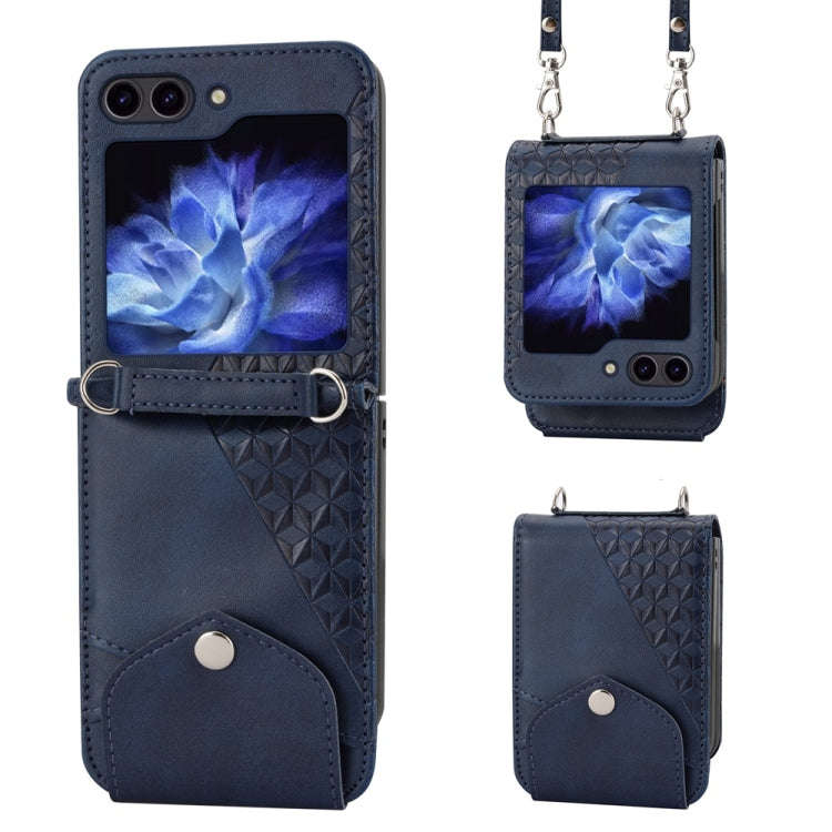 Cubic Grid Calf Texture Magnetic Leather Phone Case, For Samsung Galaxy Z Flip6 / Flip7 FE, For S...