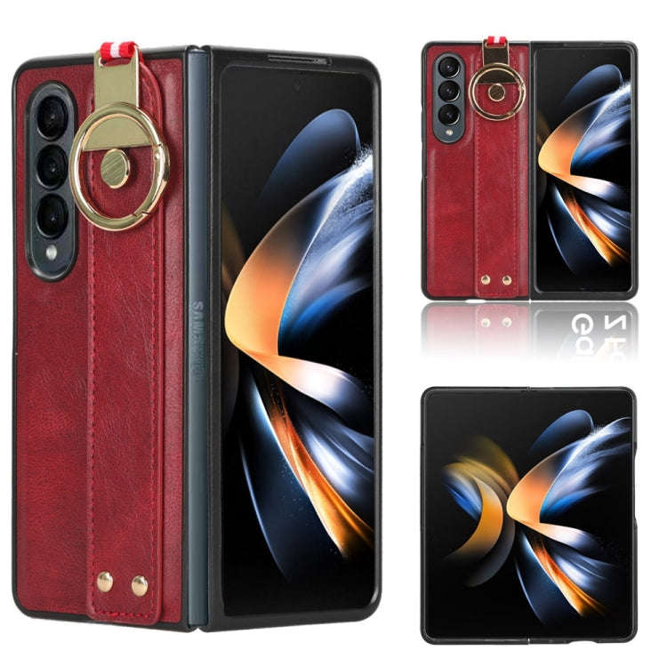 Wristband Leather Back Phone Case, For Samsung Galaxy S24 Ultra 5G, For Samsung Galaxy M34 5G, Fo...