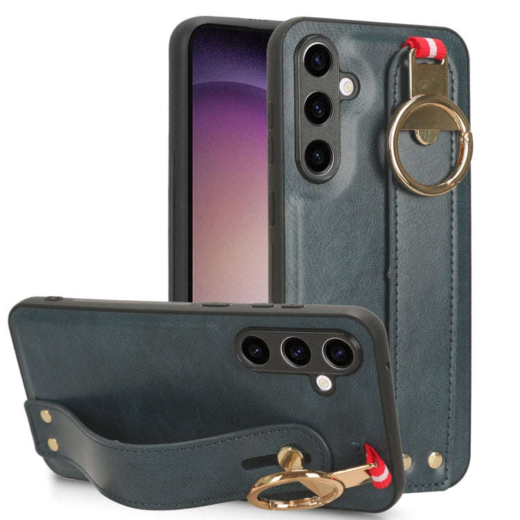 Wristband Leather Back Phone Case, For Samsung Galaxy S24 Ultra 5G, For Samsung Galaxy M34 5G, Fo...