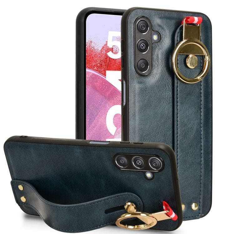 Wristband Leather Back Phone Case, For Samsung Galaxy S24 Ultra 5G, For Samsung Galaxy M34 5G, Fo...