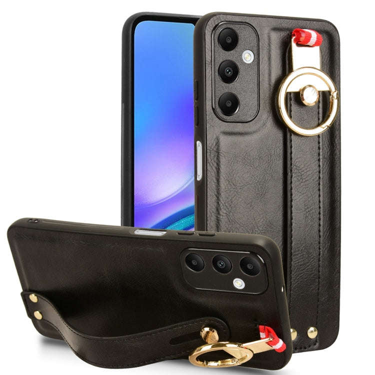 Wristband Leather Back Phone Case, For Samsung Galaxy S24 Ultra 5G, For Samsung Galaxy M34 5G, Fo...