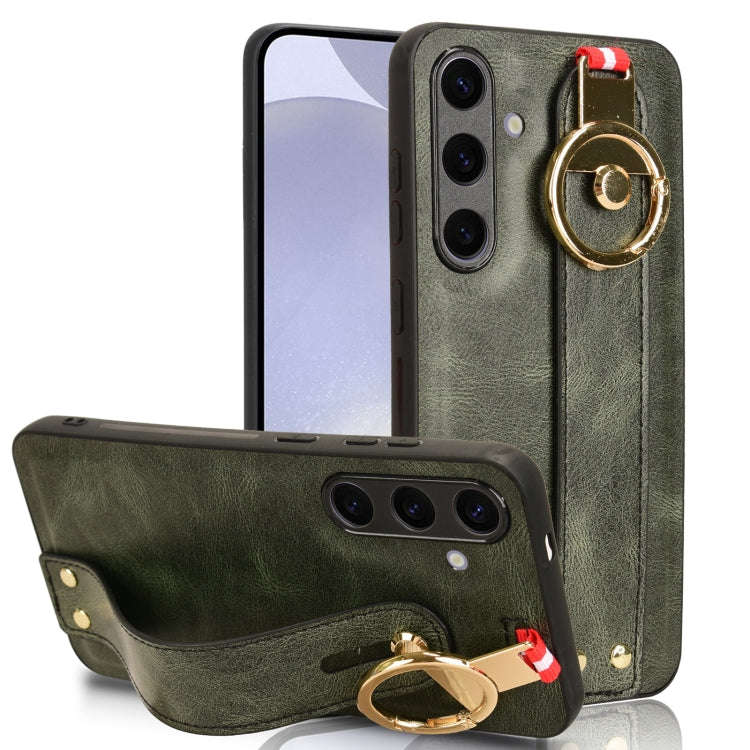 Wristband Leather Back Phone Case, For Samsung Galaxy S24 Ultra 5G, For Samsung Galaxy M34 5G, Fo...
