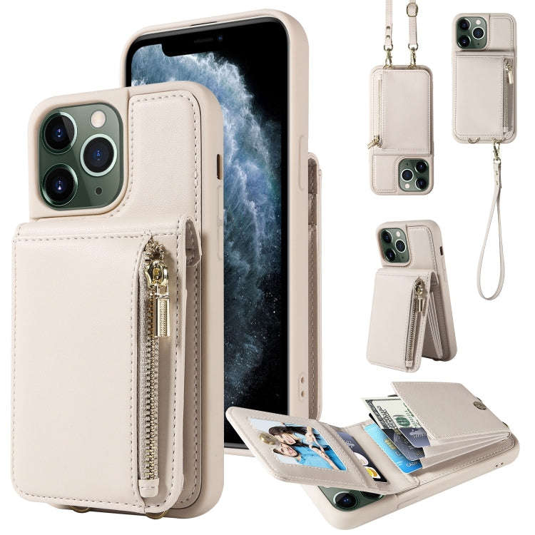 Crossbody Lanyard Zipper Wallet Leather Phone Case, For iPhone 13 Pro, For iPhone 13, For iPhone ...