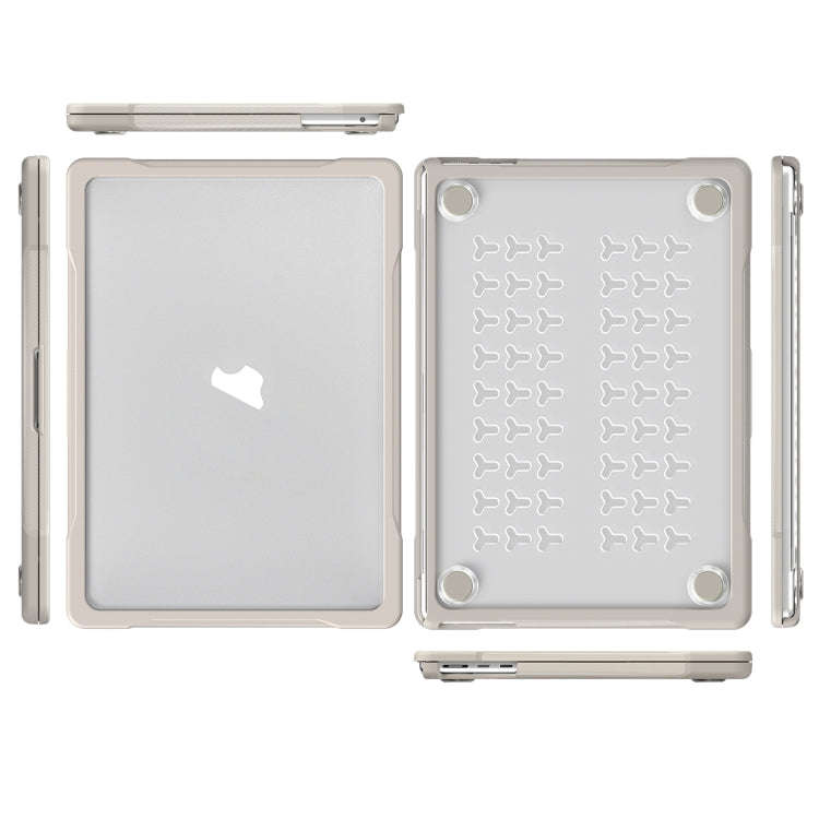Translucent Laptop Protective Case, For MacBook Air 13.6 inch A2681 2022 / M3 2024 A3113 / M4 202...