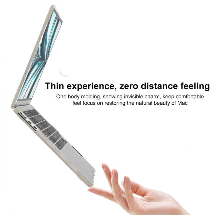 Translucent Laptop Protective Case, For MacBook Air 13.6 inch A2681 2022 / M3 2024 A3113 / M4 202...