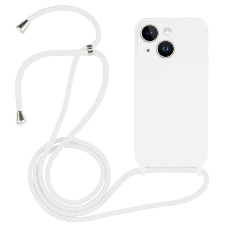 Crossbody Lanyard Liquid Silicone Case, For iPhone 15 Plus, For iPhone 15