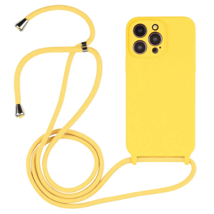 Crossbody Lanyard Liquid Silicone Case, For iPhone 16, For iPhone 15 Pro Max, For iPhone 15 Pro