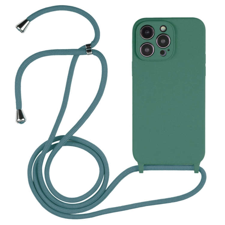 Crossbody Lanyard Liquid Silicone Case, For iPhone 16, For iPhone 15 Pro Max, For iPhone 15 Pro