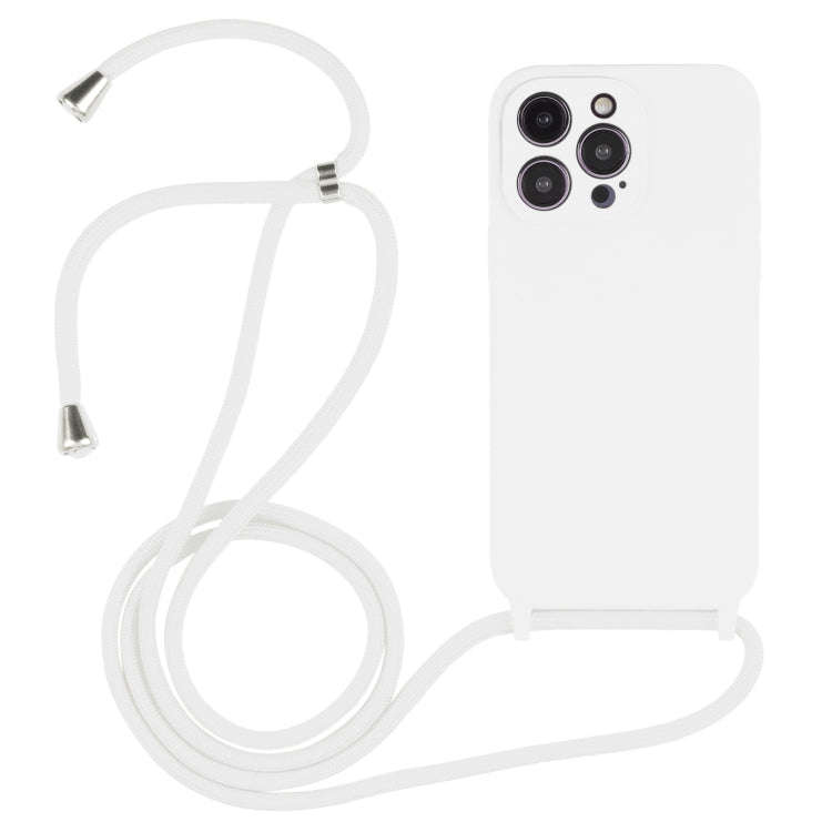 Crossbody Lanyard Liquid Silicone Case, For iPhone 16, For iPhone 15 Pro Max, For iPhone 15 Pro