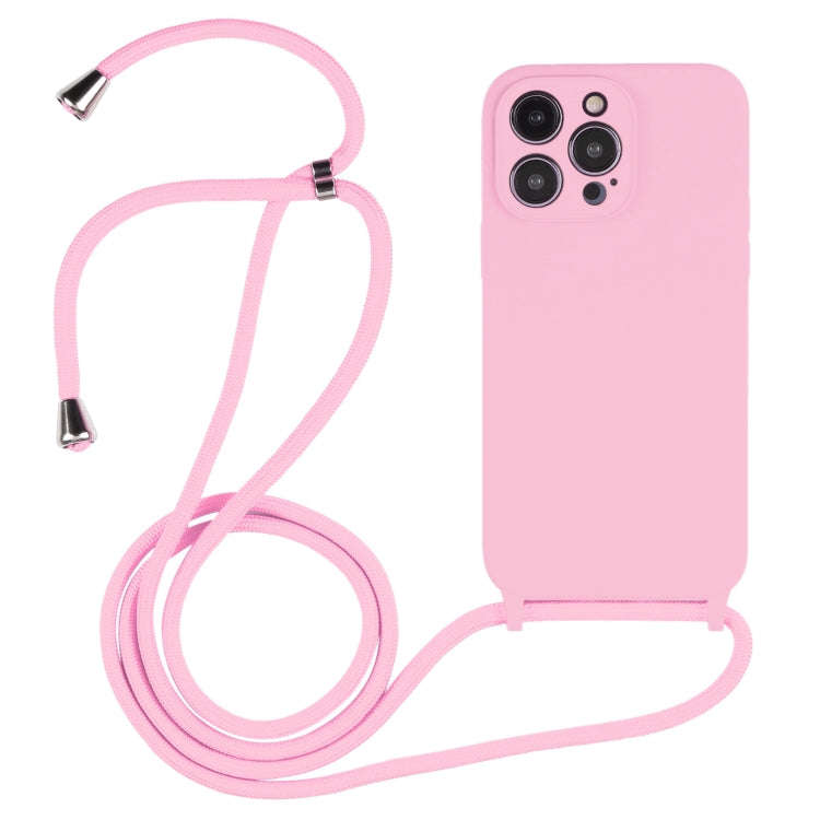 Crossbody Lanyard Liquid Silicone Case, For iPhone 16, For iPhone 15 Pro Max, For iPhone 15 Pro
