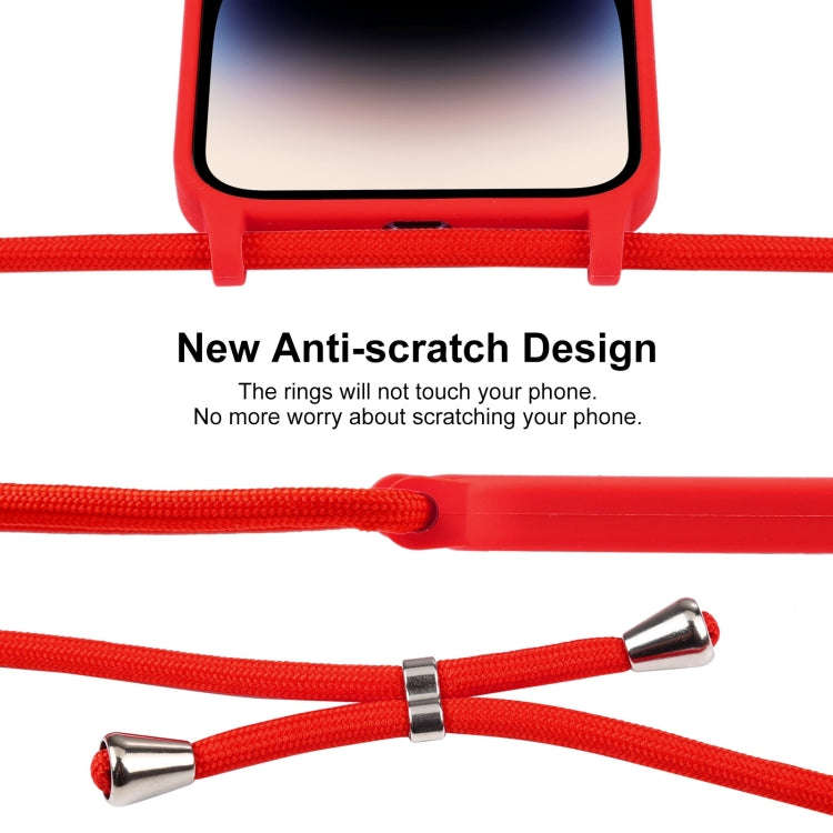 Crossbody Lanyard Liquid Silicone Case, For iPhone 16, For iPhone 15 Pro Max, For iPhone 15 Pro