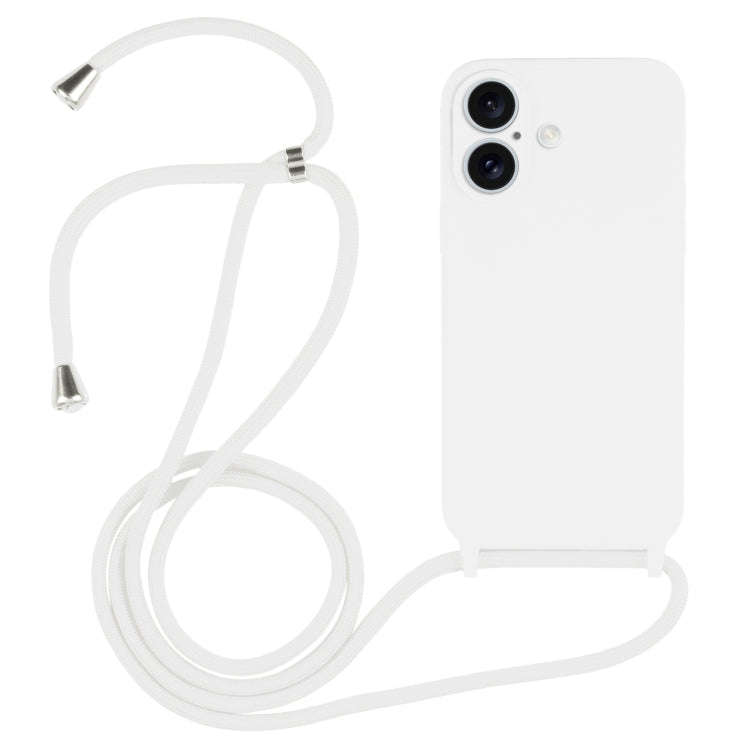 Crossbody Lanyard Liquid Silicone Case, For iPhone 16, For iPhone 15 Pro Max, For iPhone 15 Pro