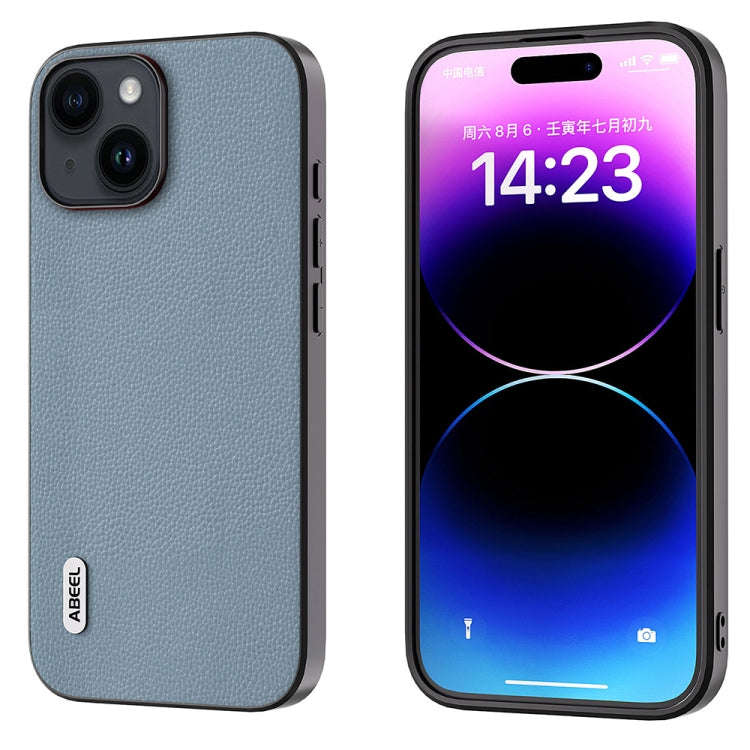 ABEEL Black Edge Genuine Leather Mino Phone Case, For iPhone 16 Pro Max, For iPhone 16 Pro, For i...