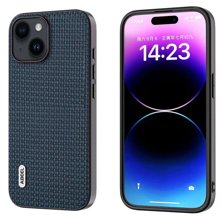 ABEEL Genuine Leather Luxury Black Edge Phone Case, For iPhone 15 Pro Max, For iPhone 15 Pro, For...