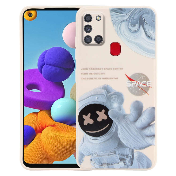 Martian Astronaut Pattern Shockproof Phone Case, For Samsung Galaxy A21s / A21, For Samsung Galax...