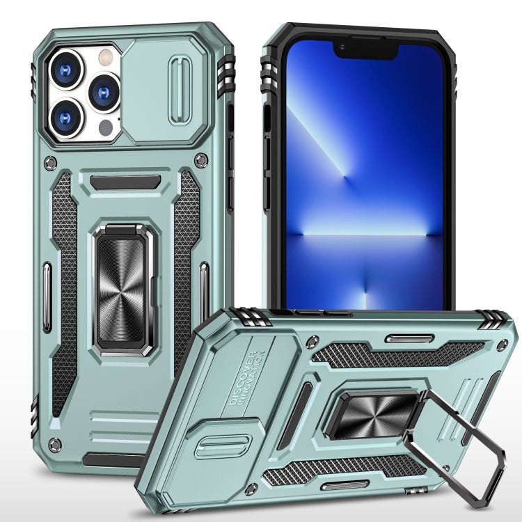 Armor PC + TPU Camera Shield Phone Case, For iPhone 16 Pro, For iPhone 16 Plus, For iPhone 16, Fo...